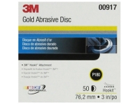 3M 00917 Hookit 3 Inch P180C Grit Gold Discs