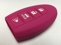 Pink 4 Button Intelligent Key Fob Cover