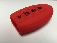 Red 4 Button Intelligent Key Fob Cover