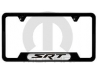 Satin Black SRT Logo License Plate Frame