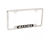 Maxima Logo Chrome License Plate Frame