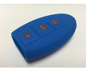 Blue 3 Button Intelligent Key Fob Cover