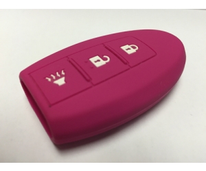 Pink 3 Button Intelligent Key Fob Cover