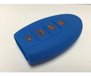 Blue 4 Button Intelligent Key Fob Cover