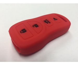 Red 4 Button Key Fob Cover