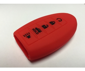 Red 5 Button Intelligent Key Fob Cover